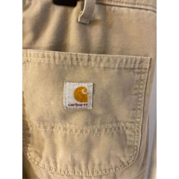 Carhartt relaxed fit pants tan size 36x29 (Work with stains) - Picture 2 of 8
